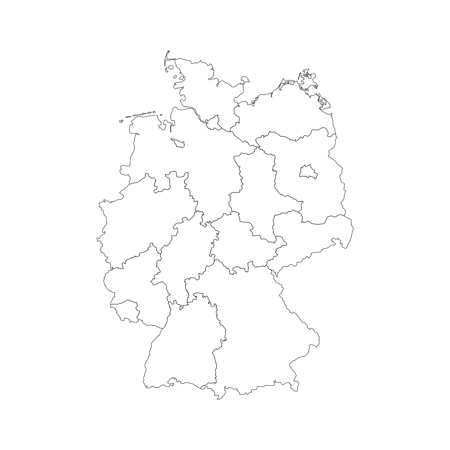 Deutschlandkarte klein